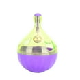 thumbnail image 2 of Comedero para mascotas con forma de bola antigoteo, juguete interactivo para gatos y perros, color morado, ABS., 2 of 11