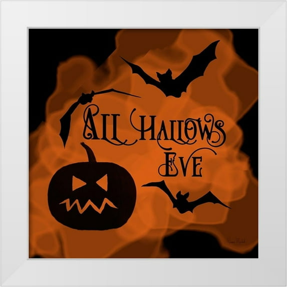 Murdock, Ramona 15x15 White Modern Wood Framed Museum Art Print Titled - All Hallows Eve Pumpkin
