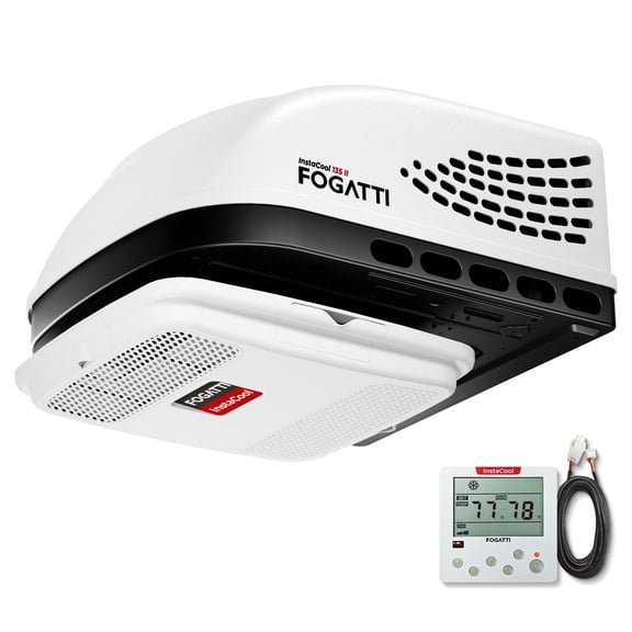 FOGATTI RV Air Conditioner 13500 BTU Rooftop AC Unit, Instacool with R32 Refrigerant & Wired Controller