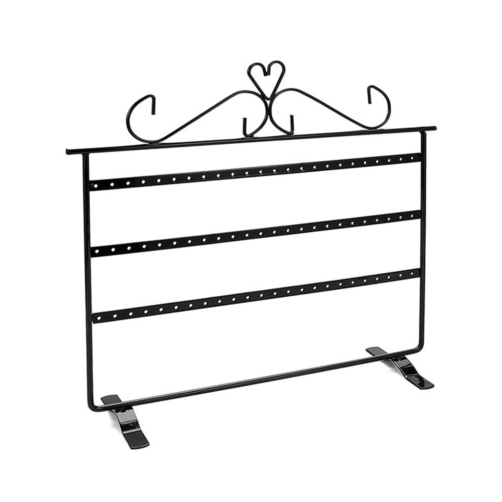 Guardoinrt Earrings Holder Hanging Rack Large Capacity Jewelry Organizer Jewelries Stand Black