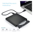 thumbnail image 4 of ABS USB 2.0 &amp; Lecteur de Lecture Externe Combo Lecteur DVD CD-RW Graveur CD+-RW DVD ROM Portable Lecteur DVD Externe pour Ordinateur Portable PC, Facile à Installer, 4 of 5