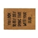 thumbnail image 1 of Seyotauo Funny Christmas Front Door Mat, Letter Print Rustic Door Mats Welcome Doormat Christmas Decorations Indoor Outdoor for Bedroom Living Room Funny Xmas Kitchen Small Rugs 16 x 24 inch, 1 of 6