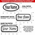 thumbnail image 2 of Parches con nombre bordados personalizados para uniformes o camisas de trabajo, 2 of 9