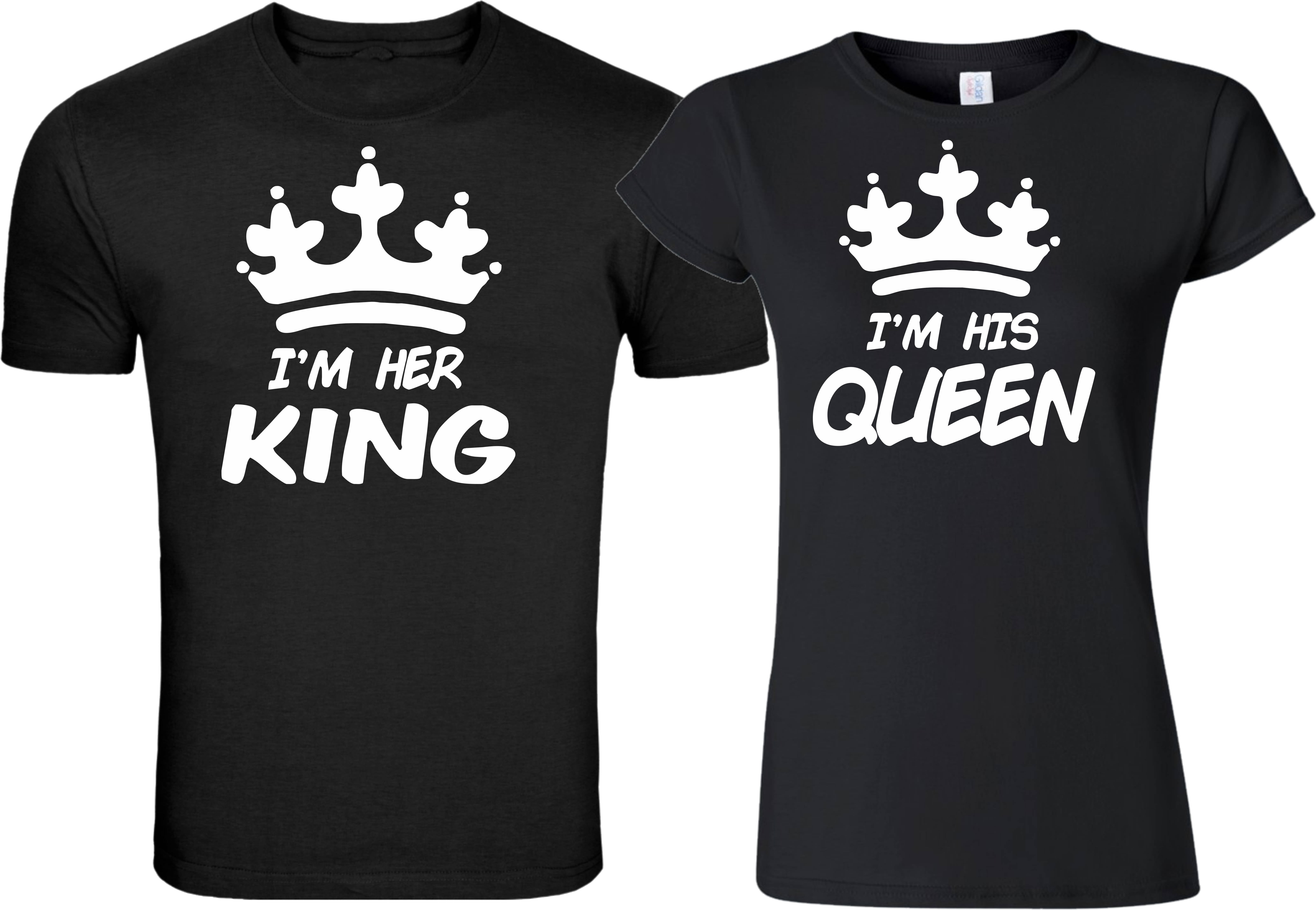 Her King Print Design Unique Custom Print Pillowcases Gifts Couple His Queen 