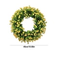 thumbnail image 1 of Spring Summer Colorful Leaf Wreath Plastic Vibrant Floral Gate Pendant Eye Catching Durable Design For Front Door Home Indoor Outdoor Spring Summer Holiday Wedding Housewarming Decor Gifts, 1 of 5