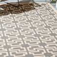 thumbnail image 3 of SAFAVIEH Courtyard Thurstan Geometric Indoor/Outdoor Area Rug, Grey/Beige, 2'7" x 5', 3 of 6