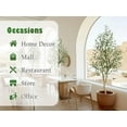 thumbnail image 6 of 5/6/7ft Faux Olive Tree, Fake Potted Olive Silk Tree with Planter, Natural Olive Branch and Realistic Leaves, Artificial Tree for Home House Office Decor Indoor, 6 of 9
