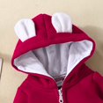 thumbnail image 6 of THDHVS Newborn Boy Clothes,Newborn Boys Girls Jumpsuit Hooded Soft Rompers Long Sleeve Outwear Outfits Red, 6 of 7