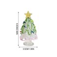 thumbnail image 3 of Mini Handmade Glass Christmas Tree Ornament Crystal Liuli Xmas Decor for Desktop Shelf Window Display Holiday Gift, 3 of 6