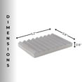 thumbnail image 6 of Concrete Cement Hand Soap Dish, Ribbed Drainage Design, Gray, 6 of 6