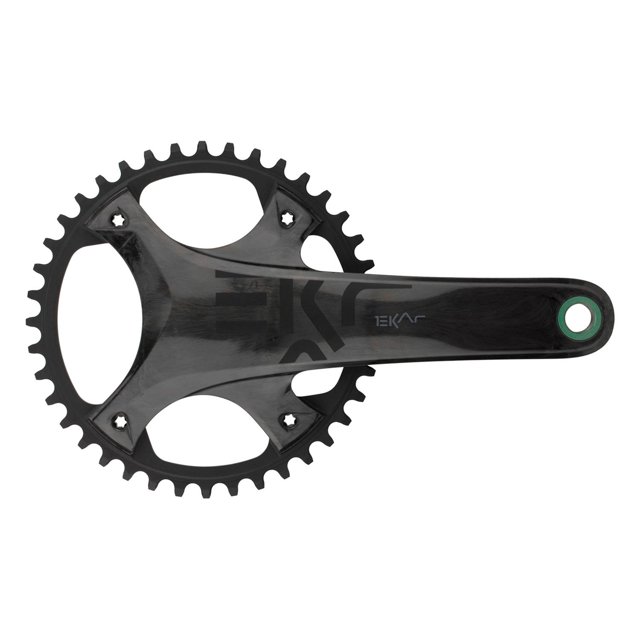 Monoplato Campagnolo Ekar 38D 172.5mm Negro Carbono
