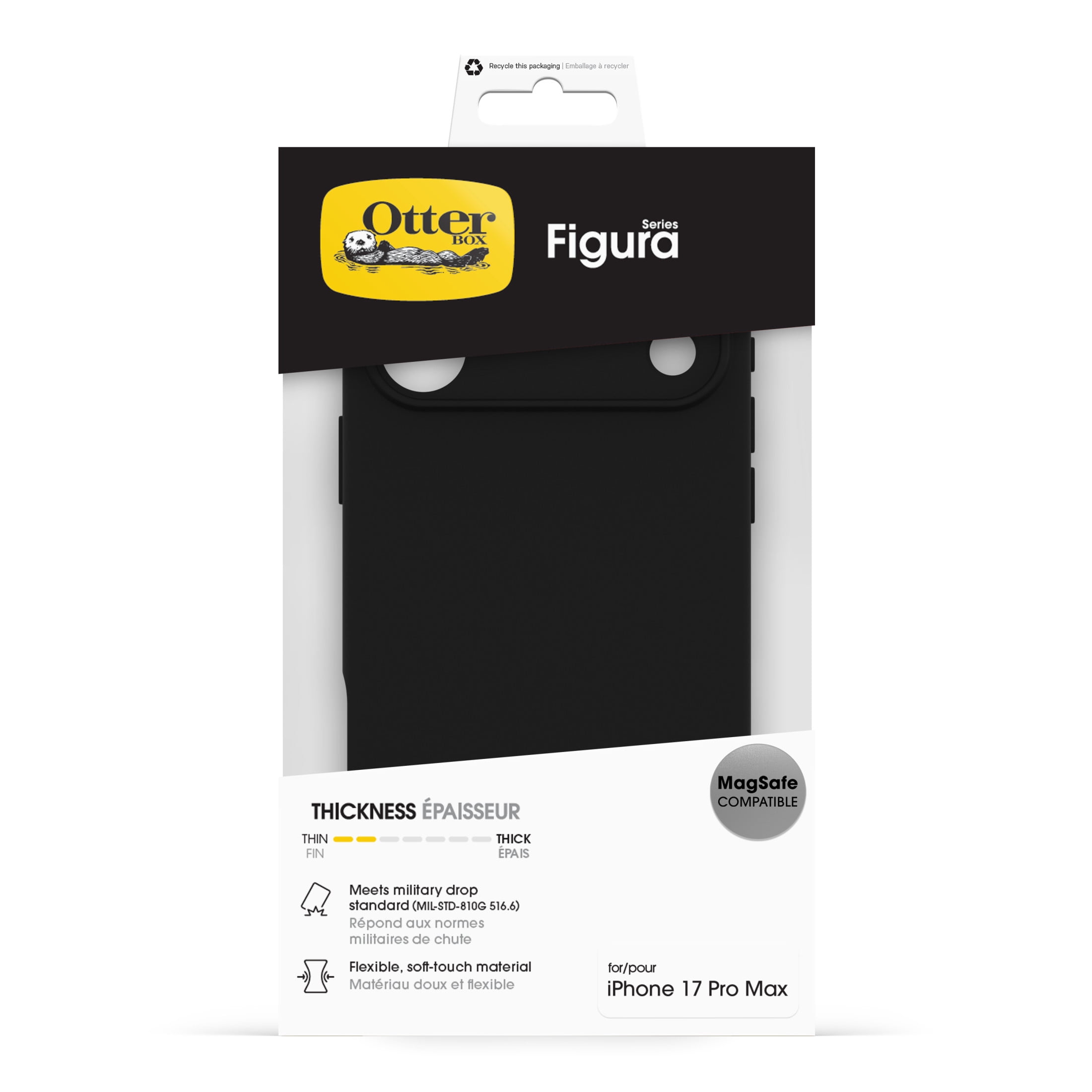 OtterBox Figura Series Case with MagSafe  for iPhone 17 Pro Max - Black