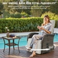 thumbnail image 6 of Bellefurn Outdoor Swivel Recliner Chairs,Patio Wicker Recliner Chairs Outdoor Lounge Chairs with Thickness Cushions,Adjustable Angle,Reclining Lounge Chair for Outdoor,Fire Pit,Pool,Garden, 6 of 13