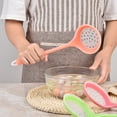 thumbnail image 4 of Cheers.US 2 Pcs/Set Slotted Spoon, Heatproof Skimmer Strainer Slotted Spoon, Seamless One-Piece Non-Stick Cooking Silicone Scoop Ladle with Ergonomic Handle for filter Vegetable, Pasta, 4 of 7