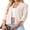 01-Apricot, variant on Womens Cardigan 3/4 Sleeve Open Front Knit Sweater Ruffle Trim Lightweight Layering Top Casual Elegant Outerwear Apricot L