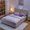 Pink+Boucle+Fabric+Foam, variant on HMYG Queen Upholstered Bed with Oversized Rabbit Ear Headboard, LED Lights and 4 Drawers, Fabric