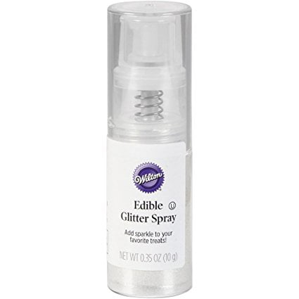 Wilton Edible Glitter Spray, Silver, 0.35oz