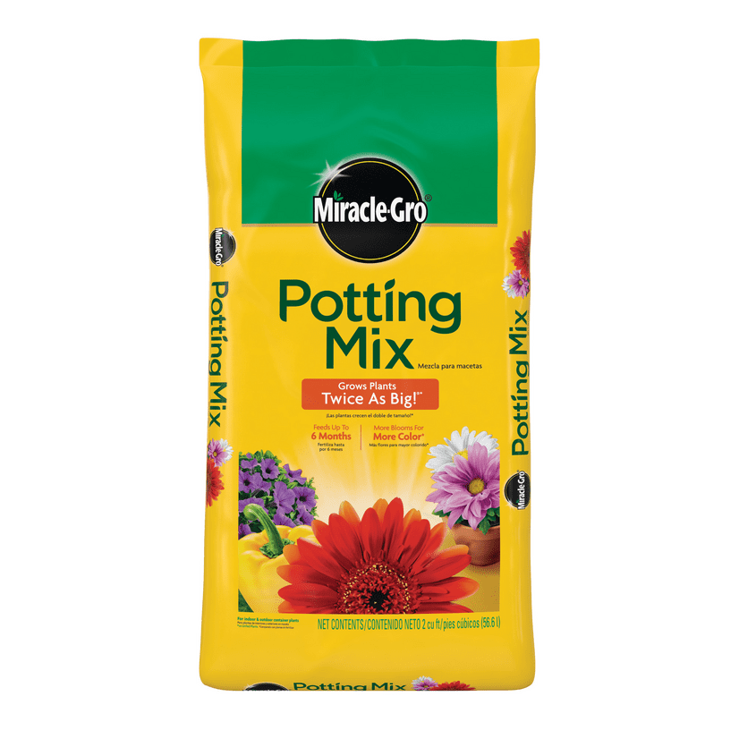 MiracleGro Potting Mix, 2 cu. ft., Feeds Plants up to 6 Months