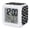 Jet Black, Pitch, Snow, Charcoal, variant on Cute Ghosts Halloween Digital Alarm Clock for Bedrooms, Smart LED Alarm Clock with 7 Color Changing Night Light, Black White Funny Art Silent Wake Up Clocks for Sleep Study Cooking 3.2"x3.2"