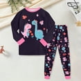 thumbnail image 2 of Hessimy Toddler Boys Girls Spring Summer 2Pcs Long Sleeve Sweatshirt Elastic Waist Pants Sweatsuit, Pullover Casual Set(Black,8-9 Years), 2 of 7