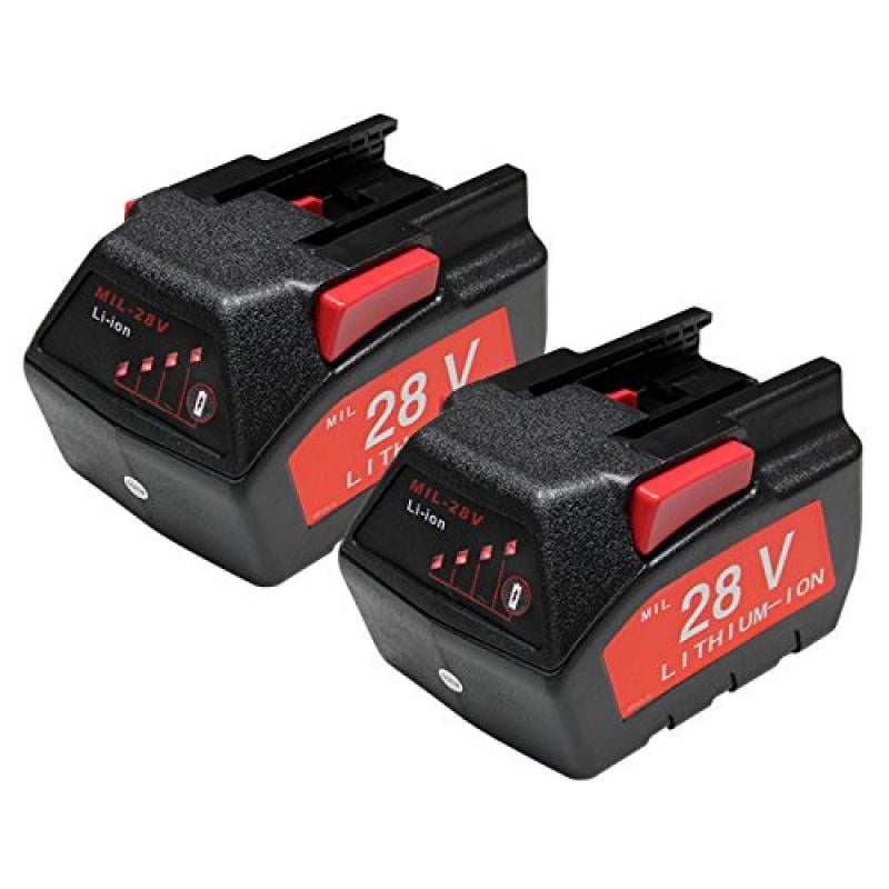 Details about   MaximalPower Battery For MILWAUKEE 28V M28 V28 48-11-2830 2000 mAh w/ LED Gauge 