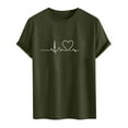 thumbnail image 3 of Busydd Men's T-Shirts Fashion Love Heart Print Valentines Day Shirt Casual Summer Round Neck Short Sleeve Mens Tshirt 2XL, 3 of 3
