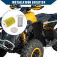 thumbnail image 3 of Unique Bargains 1 Juego de tapa de extremo de guía de filtro de aire para Yamaha Big Bear 350 1987-2000 Plástico interior duradero beige amarillo, 3 of 7