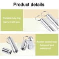 thumbnail image 5 of 1PCS Mini Bottle Keychain Aluminum Container Travel Medicine Holder Case Silver for Outdoor Adventure, 5 of 5