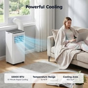SIMZLIFE Portable Air Conditioner 10000 BTU,Portable Ac Unit up to 550 Sq,White