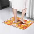 thumbnail image 4 of Pioneer Flower Floral Print Flannel Non Slip Door Rugs,Washable Door Mats Indoor,Decorative Door Mats,Dirt-Resistant and Absorbent Doormat for Entrance,Bedroom,Kitchen,Bathroom,23.5"x16", 4 of 5