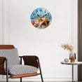 thumbnail image 3 of 10 Inch Wall Clock Battery Operated Silent Clock Decorative for Office, Kitchen, Outdoor, Living RoomStarfish and Seashells on The Beach Cute Drawing, 3 of 4