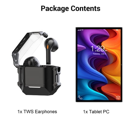 2024 Tab 10.1 in Android14 Tablet PC 12GB+256GB WiFi Dual Camera Bluetooth 3.5mm