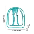 thumbnail image 3 of Dvumao Clear Backpack, Transparent PVC School Bag for Check, Large Capacity Student Backpack for Concerts & Travel, 3 of 6