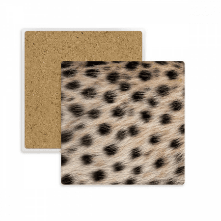 

Leopard Feather Design Square Coaster Cup Mat Mug Subplate Holder Insulation Stone