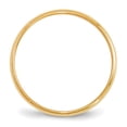 thumbnail image 2 of 14k Yellow Gold 2mm Lightweight Half Round Wedding Band Size 9.5, 2 of 5