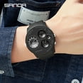 thumbnail image 3 of SANDA 2022 Fashion Outdoor Mens Watches Top Brand Military Sports Quartz Watch Dual Display Wristwatch Waterproof Clock 6036, 3 of 6