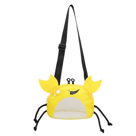 Mubineo Mesh Beach Bags  Beach Toy Bags for Kids Girls Boys Sand Away Summer Vacation Sand Treasure Bags with Adjustable Carrying Strap