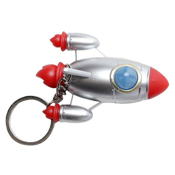 2pcs Rocket Keychain Set Space Theme Key Rings Rocket Keychain Hanging Pendant Rocket Key Chain Decorations Rocket Key Rings