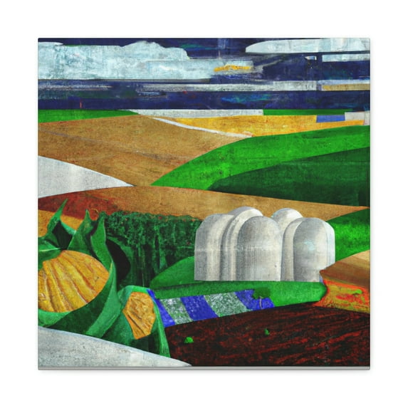 Harvesting the Cornfield - Canvas