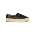 thumbnail image 2 of Women Leatherette Round Toe Espadrille Slip On Flatform Sneakers 18718, 2 of 6