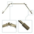 thumbnail image 1 of Ashanti 13/16" Bay Window curtain rod 20"-36", 38"-72" - Antique Brass,(ABay-97-4), 1 of 3