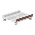 thumbnail image 3 of Ethern Computer Stand Holder Heavy Duty Sturdy Wide Adjustable Computer Riser Mobile PC White Wood Grain, 3 of 9