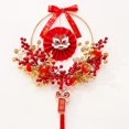 thumbnail image 4 of Guirnalda Colgante de Pared Oriental , Bayas Rojas Decorativas, , Decoración de año Nuevo Chin Adorno de Celebración de Puer D Baoblaze Corona de puerta, 4 of 8