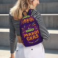 thumbnail image 5 of Balery Mardi Gras2 Mochila Clásica Impresa Básica para Viaje, Mochila Escolar Resistente al Agua, Mochila de Lona con Correas Ajustables-Small, 5 of 5