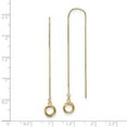 thumbnail image 2 of 14k Polished D/C Box Chain Love Knot Threader Earrings in 14k Yellow Gold, 2 of 2