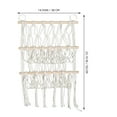 thumbnail image 3 of Organizador colgante para juguetes de peluche, hamaca para colgar en la pared, red multifuncional de madera para libros, peluches, juguetes, decoración infantil, 3 of 7