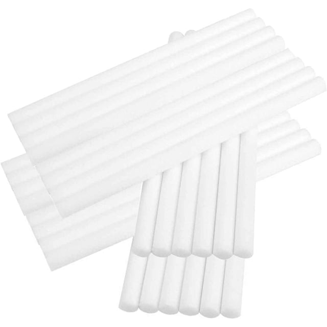 Fuzhong-20 Pcs Bâtons d'Humidificateur Filtres en Coton Bâtons de Recharge Filtre Bâtons en Coton Bâtons d'Humidificateur Bâton d'Éponge Mèches de Remplacement pour Humidificateurs Portables USB Mini à Domicile