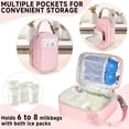 thumbnail image 2 of Bolsa Térmica de Viaje para Leche Materna ZIOZERTT con Paquete de Hielo Rosa, 2 of 7