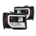 thumbnail image 1 of 2007-2013  Sierra Black U-Bar Projector LED Headlights, 1 of 1