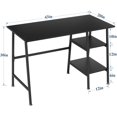 thumbnail image 3 of 43 Inch Computer Modern Student Writing Home-Office, Ladder Desk, Black, 3 of 8